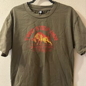 Zach Bryan Merch 2023! Two Step Inn Olive Green T-Shirt
